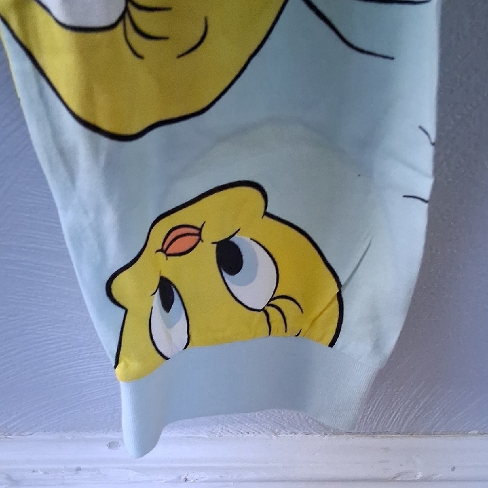 Warner Bros. Tweety Bird Pajama Set - Yellow and Light Blue XS - Picture 4 of 6